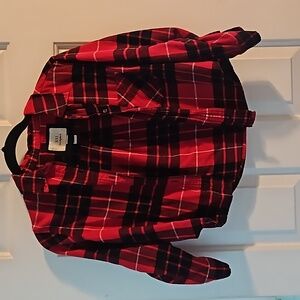 Plaid cropped flannel